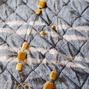 Necklace earrings set
